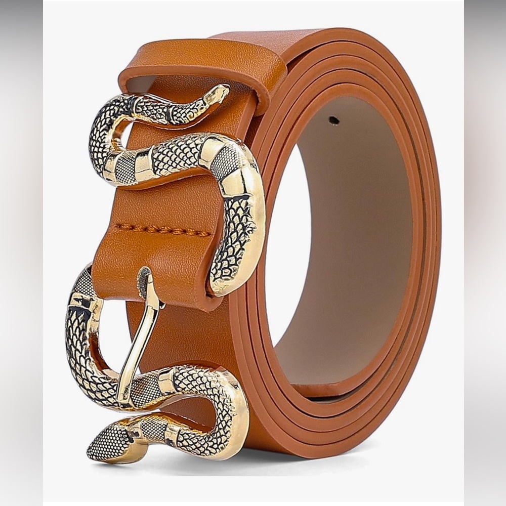 🆕 Snake Belt Womens Belts Women Cool Belt for Dresses Jeans